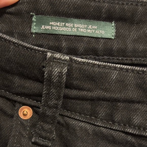 Wild Fable black Highest Rise baggy distressed jeans, 18W - Picture 4 of 15